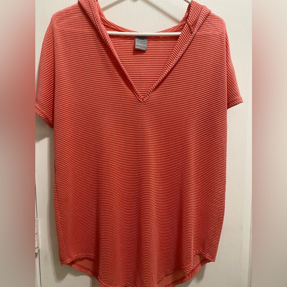 Beach hoodie cover up, size S, Made in USA